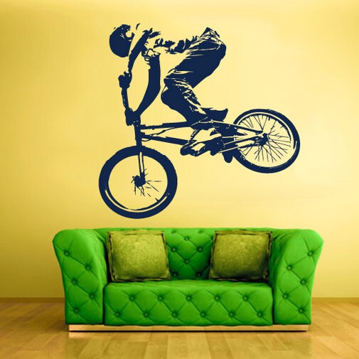 Bicycle Wall Decal  BMX  rvz1325