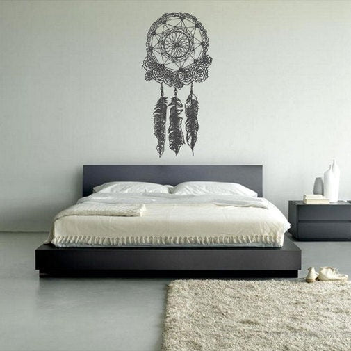 Dream Catcher Wall Decal Dreamcatcher Bedroom Decoration rvz1372