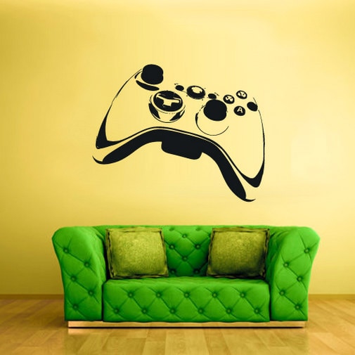 Game Controller Wall Decal Joystick Gamer decor rvz1623