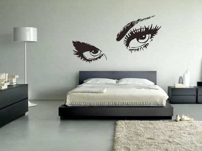 Eyes Wall Decal Eyelashes Beauty Salon decor rvz011