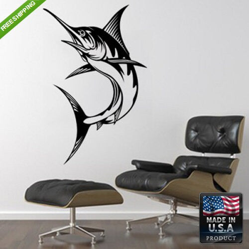 Marlin Wall Decal Fish fishing decor rz147