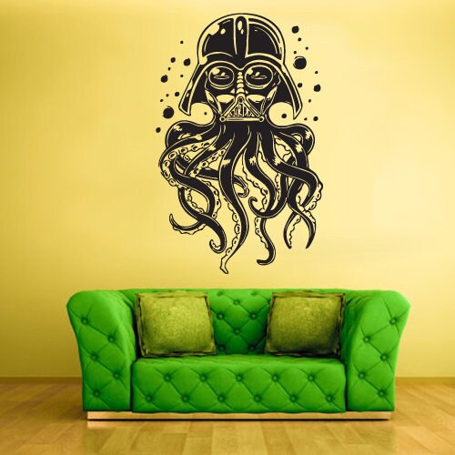 Darth Vader Wall Decal Octopus Tentacles Star wars Scuba rvz2284