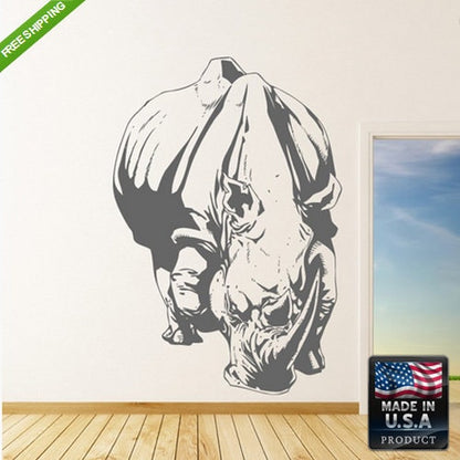 Rhino Wall decal  (Z190)