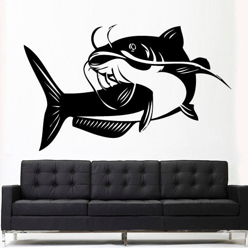 Bass Wall Decal Catfish Fish fishing decor  rvz2261