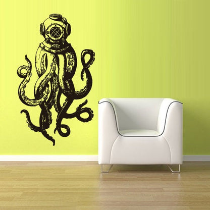 Octopus Wall Decal Scuba Tentacles  z1589