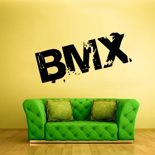 BMX Grunge sign Wall Decal  z1816