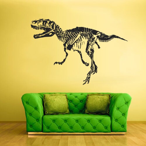 Dinosaur skeleton Wall Decal Dino T-rex z2250