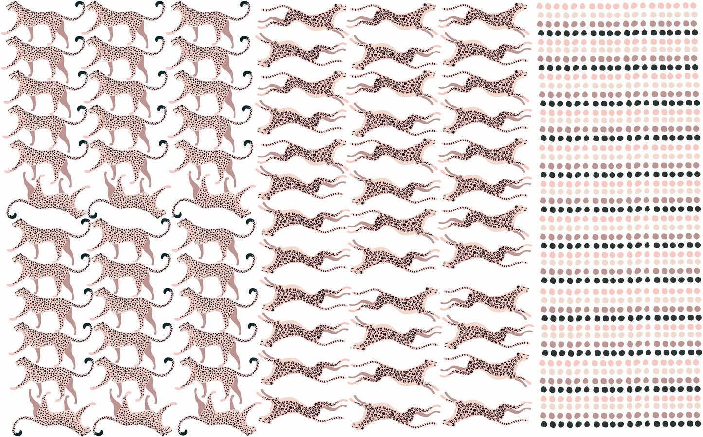 Leopard Print Wall Decals Polka Dots Stickers, LF101
