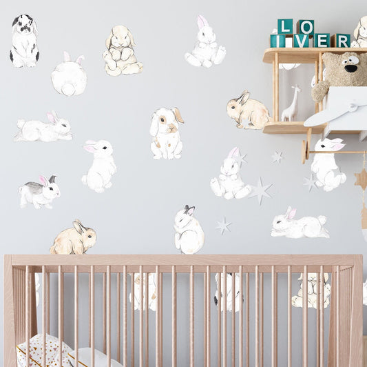 Bunny Wall Decal Stickers, LF130