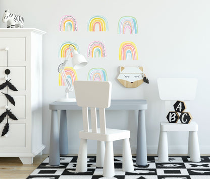 Rainbow wall decals stickers Watercolor, LF139