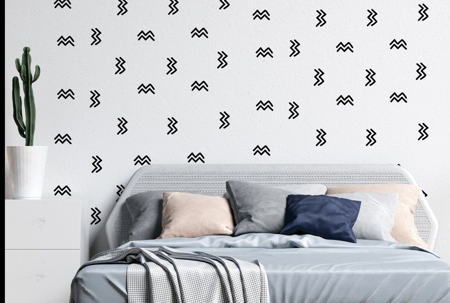 Strip Wall Decal Zig Zag Stickers Lines, LF169