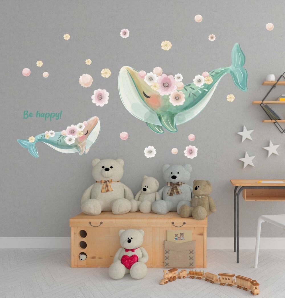 Whale Wall Decals Stickers, LF100