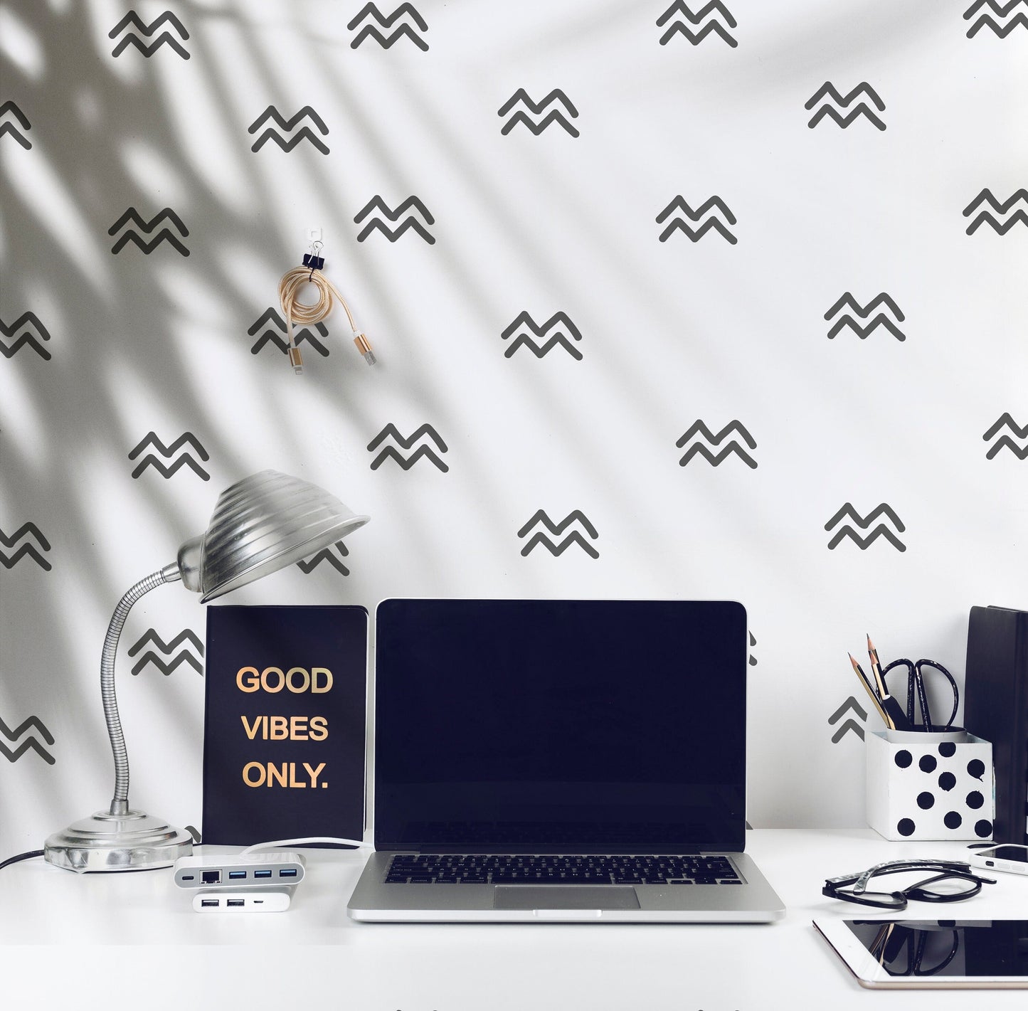 Strip Wall Decal Zig Zag Stickers Lines, LF169