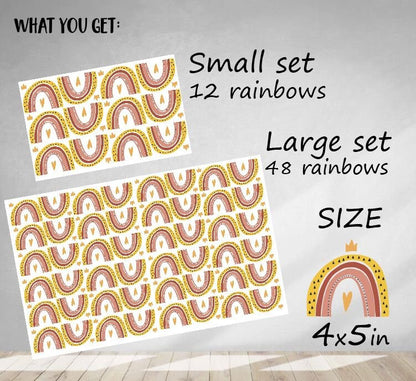 Rainbow Wall Decals Sticker, LF187