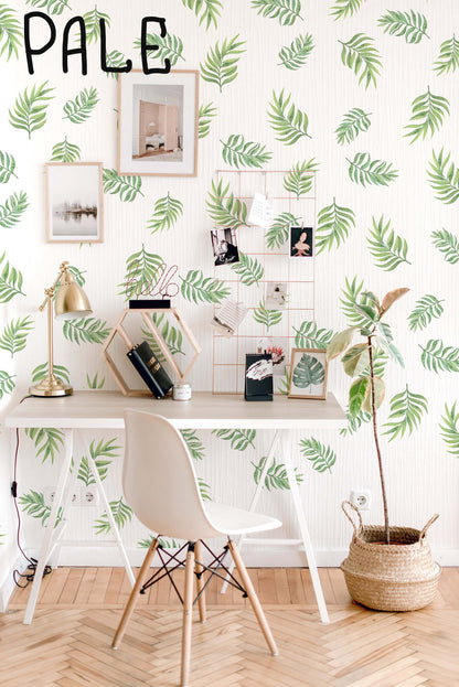 Banana Palm Leaves Wall Decals Greenery Stickers, LF265