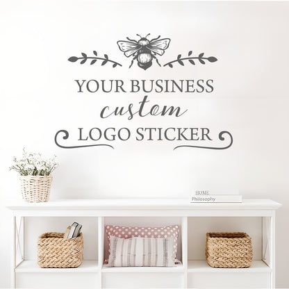 Logo Sticker Custom Business Logo Decal Commercial Advertising Select Size Color , LF412A