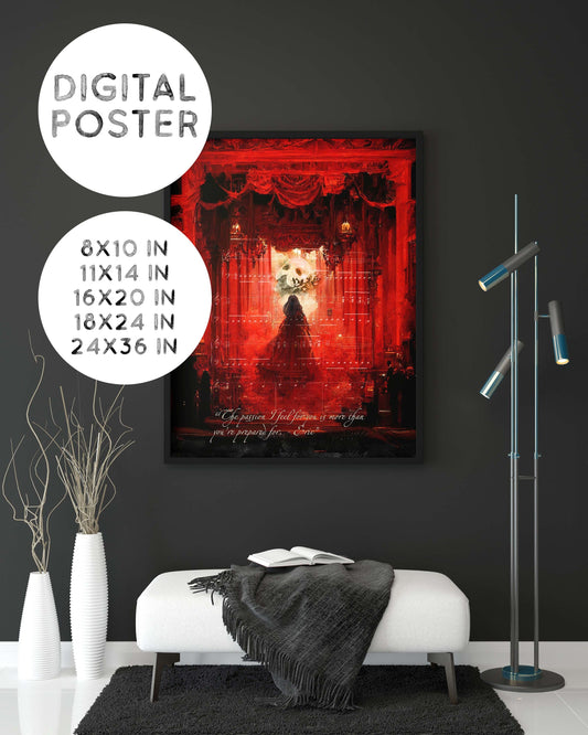 Phantom of the Opera Poster Gift Musical Print, Digital Poster only, Printable