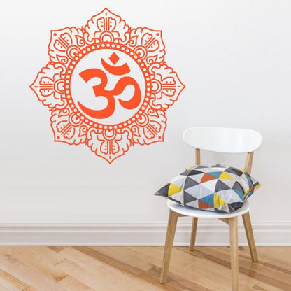 Om Wall decal Mandala Yoga decor zvr1960