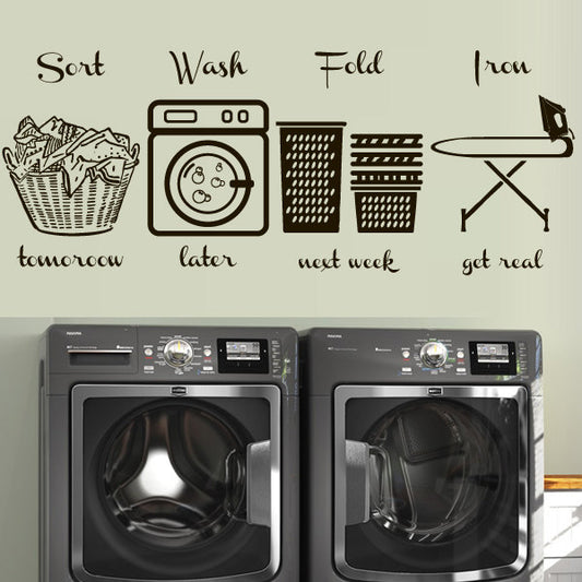 Laundry Wall Decal Decor Decorations m1602